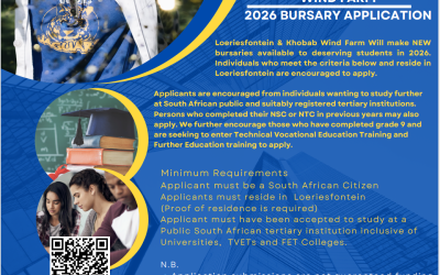 2026 BURSARY APPLICATION – DEADLINE: 30 SEPTEMBER
